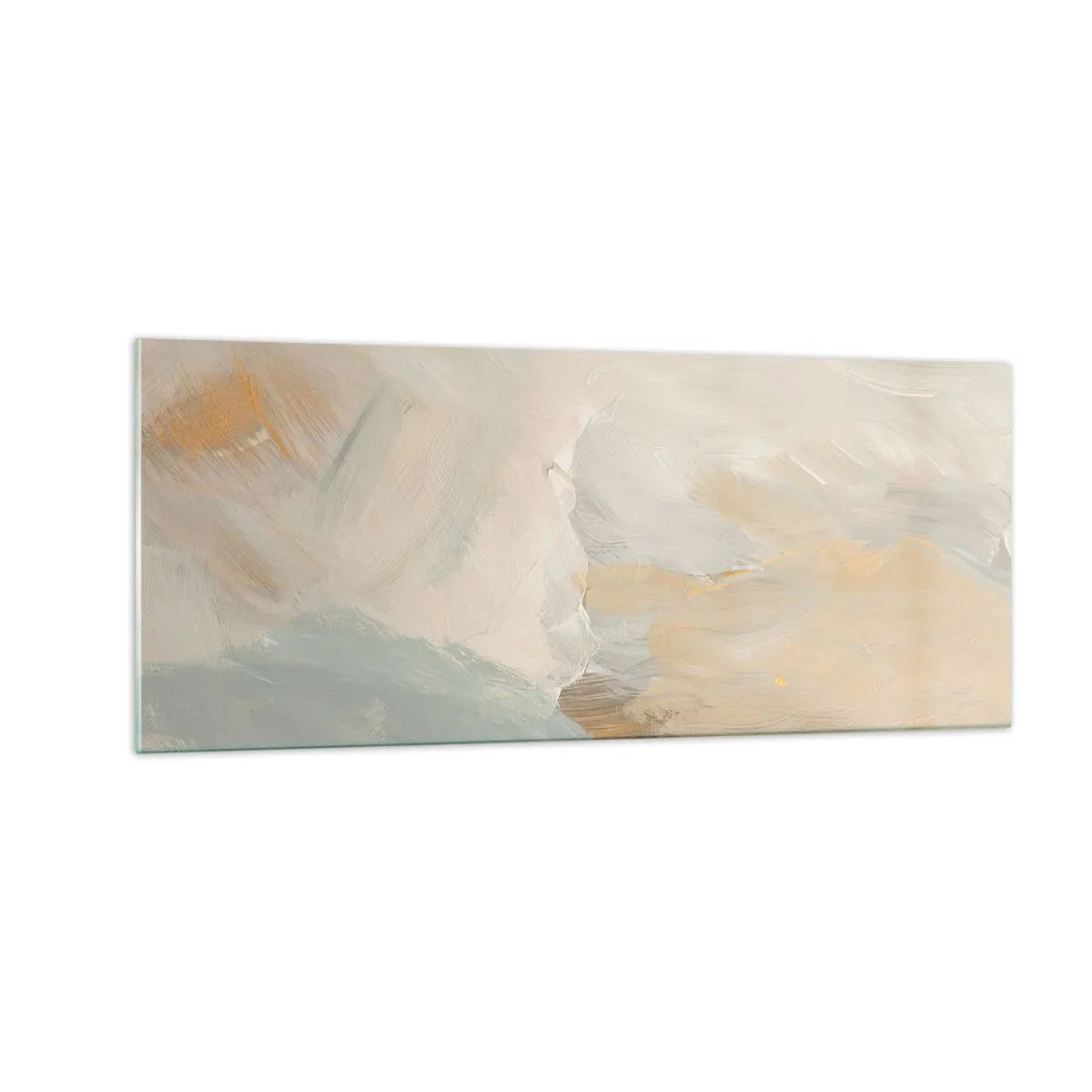Quadro su vetro - Astrazione: il paese della mitezza - 100x40 cm