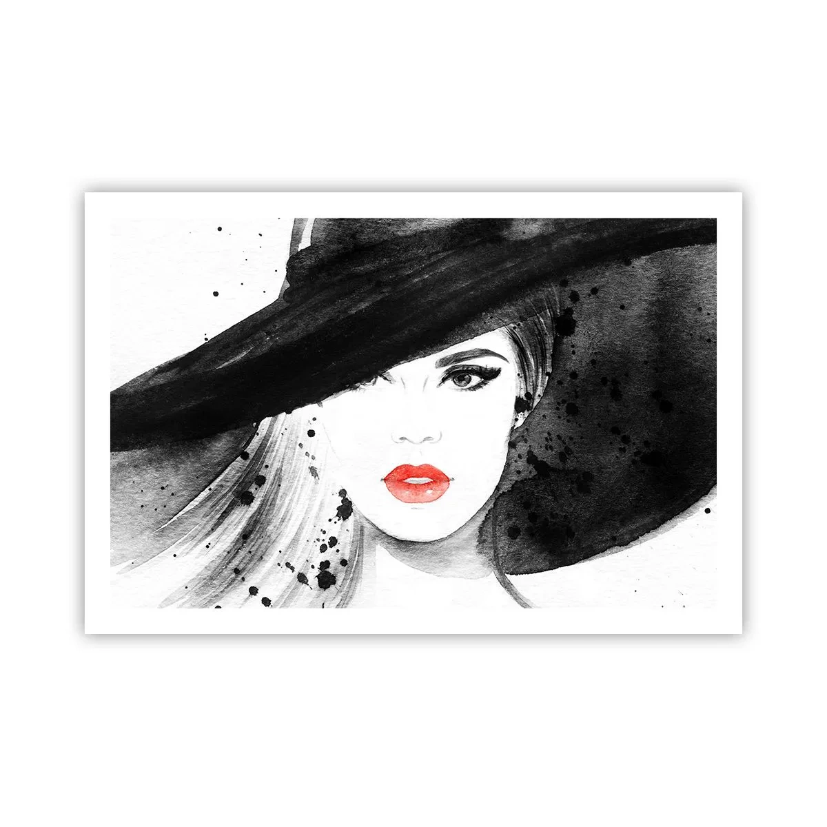 Poster - Donna in nero - 91x61 cm