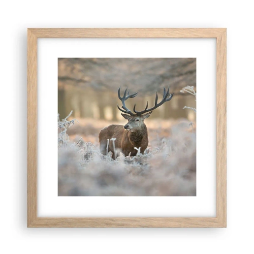 Poster in cornice rovere chiaro - Fresco mattino - 30x30 cm