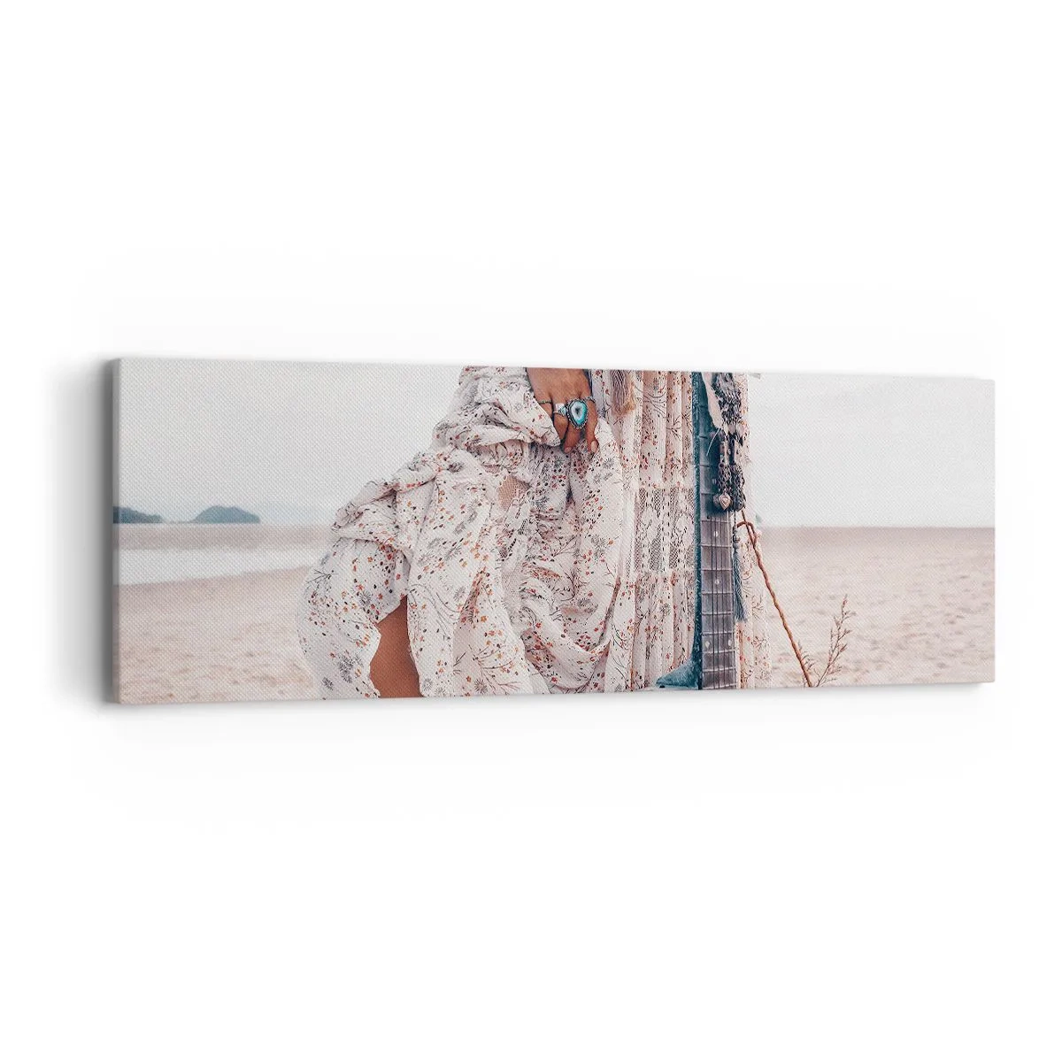 Quadro su tela - Stampe su Tela - Figli dei fiori in cammino - 90x30 cm