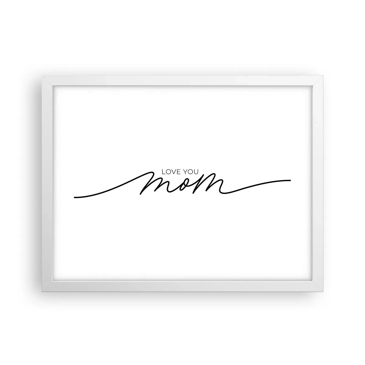 Poster in cornice bianca - Grande commozione - 40x30 cm