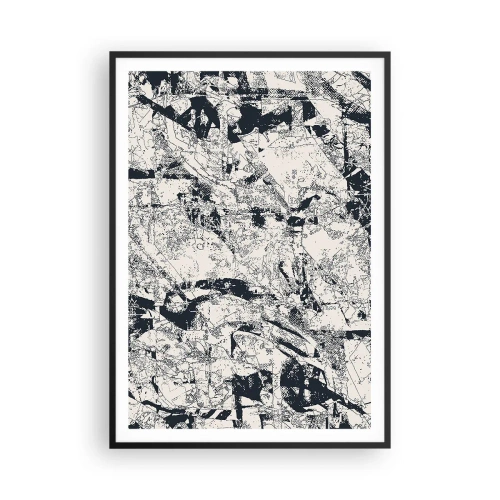 Poster in cornice nera - La compenetrazione degli opposti - 70x100 cm