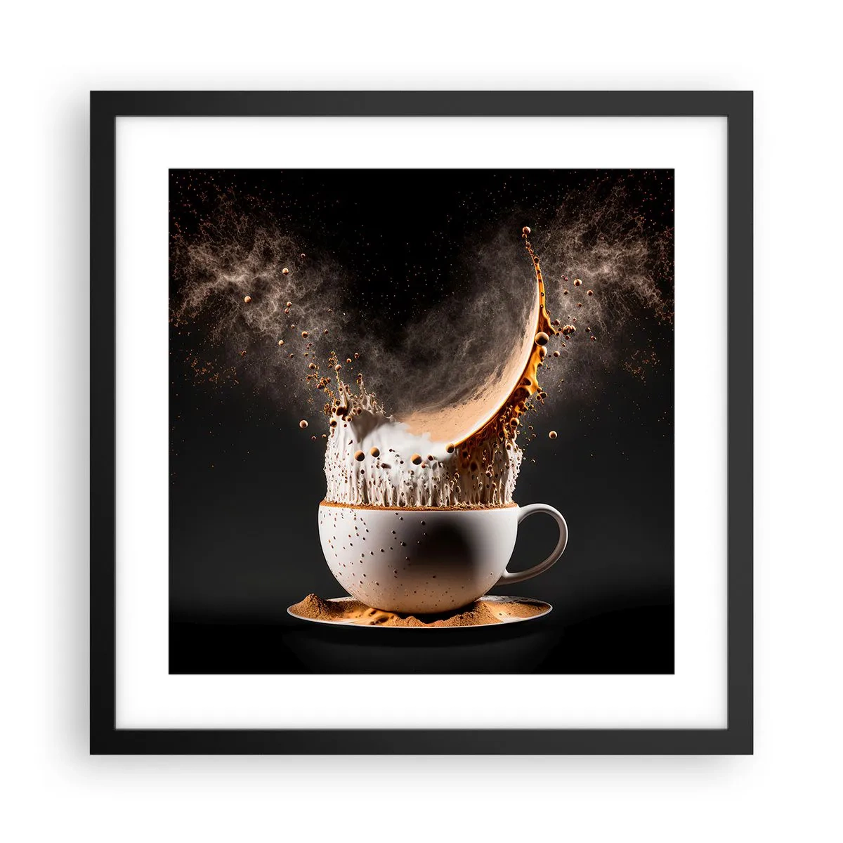 Poster in cornice nera - Esplosione di sapore - 40x40 cm