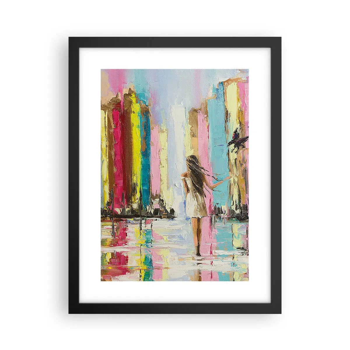 Poster in cornice nera - Seguimi - 30x40 cm