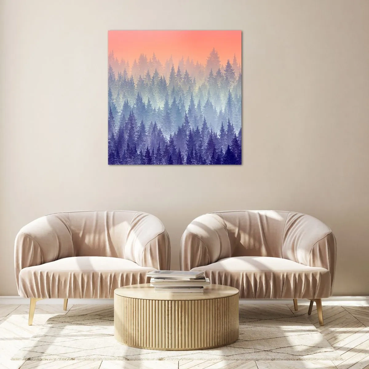 Quadro su vetro - Alto, più in alto, fino al cielo - 30x30 cm