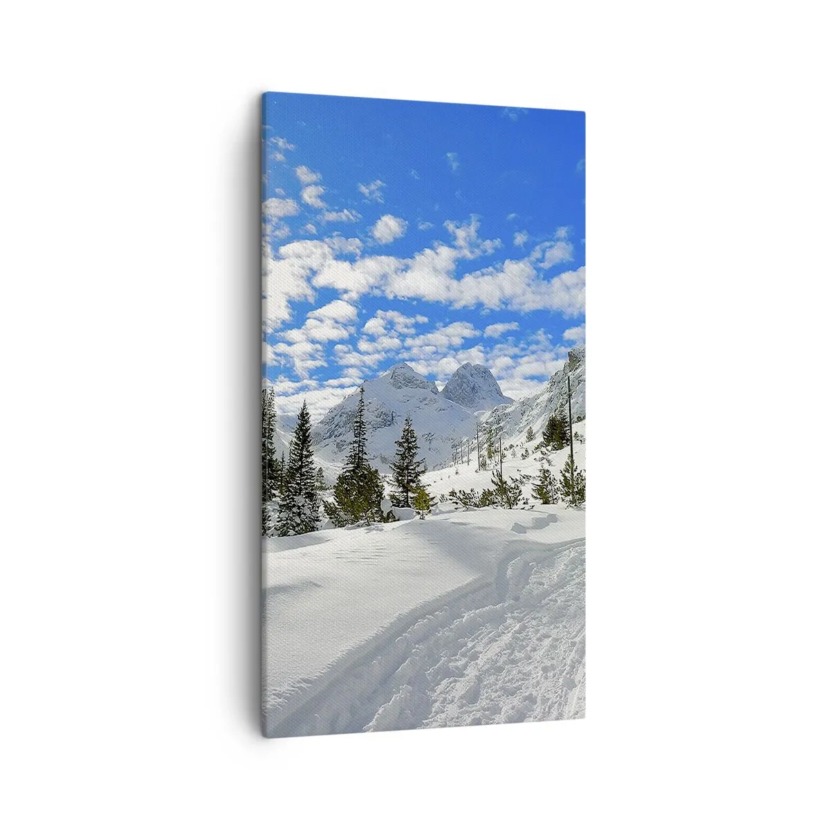 Quadro su tela - Stampe su Tela - Nella neve e nel sole - 45x80 cm
