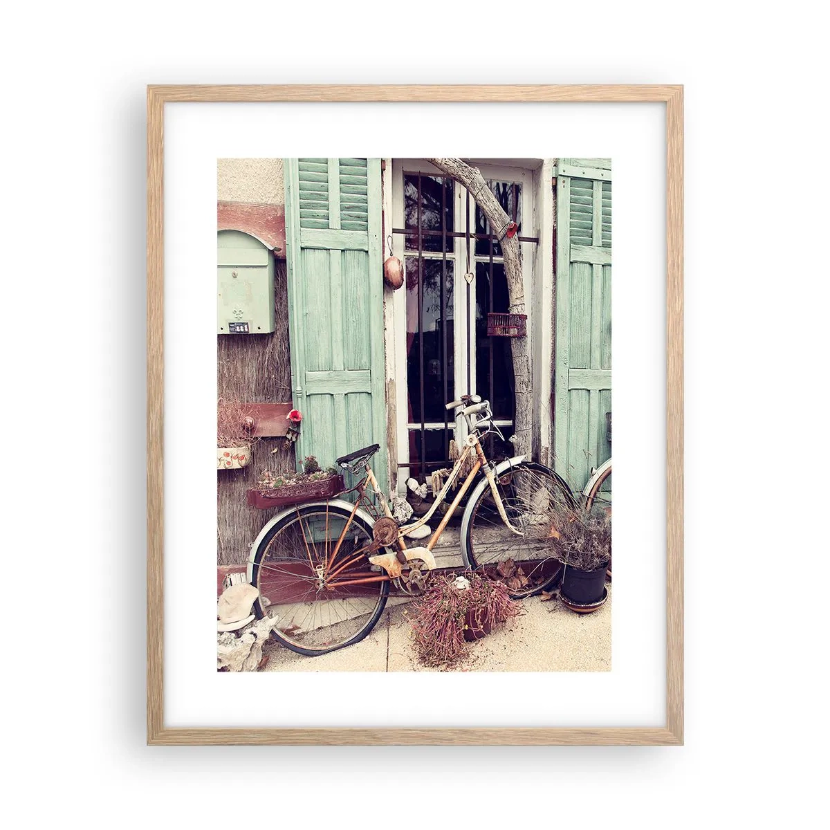 Poster in cornice rovere chiaro - Evviva la provincia - 40x50 cm