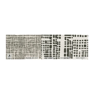 Campione di Fotomurale Premium Canvas - Composizione tessuta - Astrazione, Grafica, Pezzo - 100x30 cm