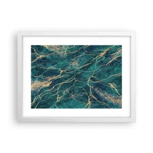 Poster in cornice bianca - La vena d'oro - 40x30 cm