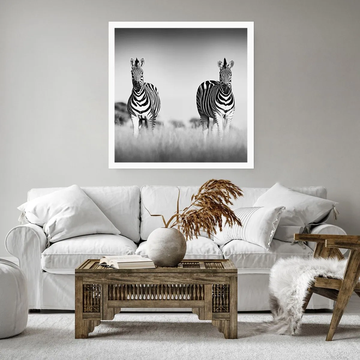 Poster - E tuttavia il mondo è bianco e nero - 60x60 cm