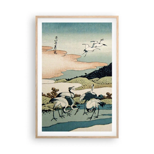 Poster in cornice rovere chiaro - Nello spirito giapponese - 61x91 cm