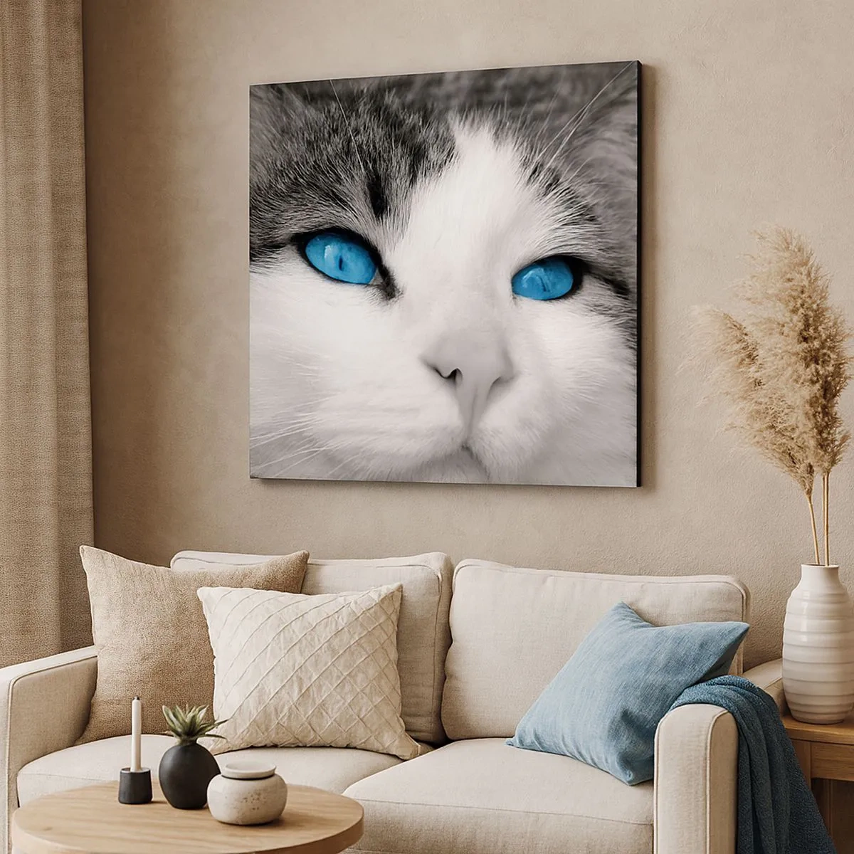 Quadro su tela - Stampe su Tela - Insoliti occhi azzurri - 30x30 cm