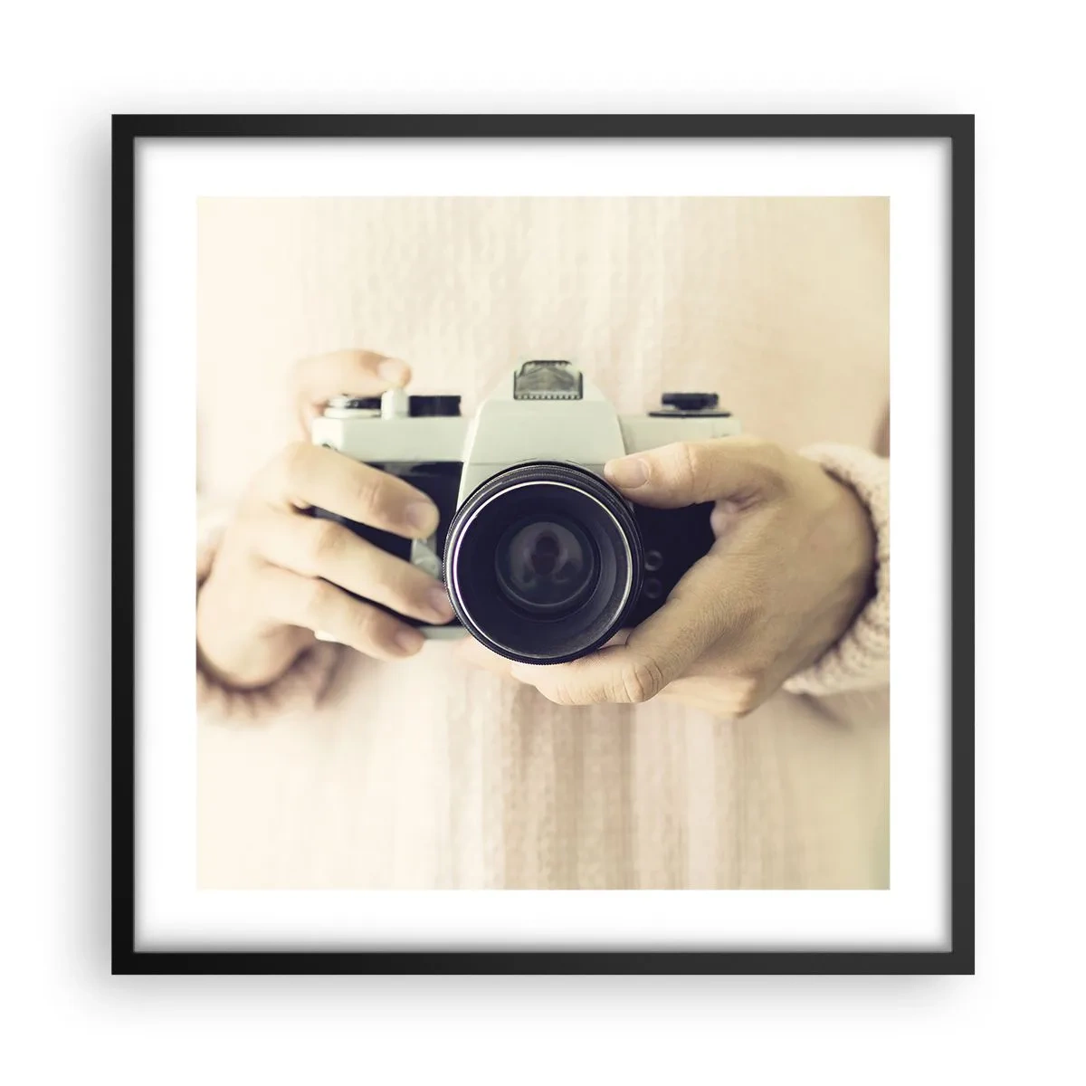 Poster in cornice nera - Per vedere meglio... - 50x50 cm