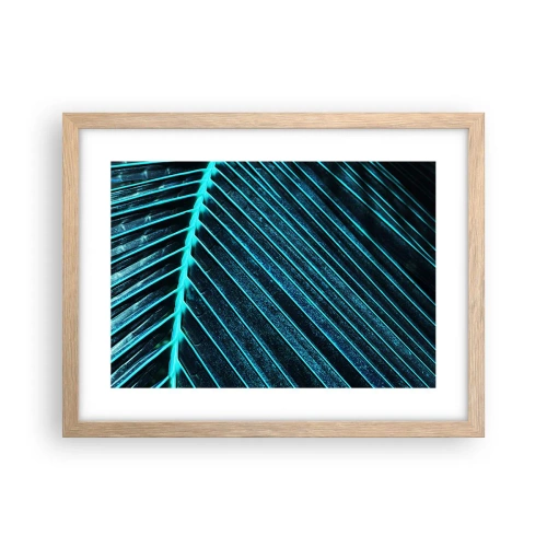 Poster in cornice rovere chiaro - La struttura del verde - 40x30 cm