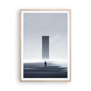 Poster in cornice rovere chiaro - Opportunità o minaccia? - 70x100 cm
