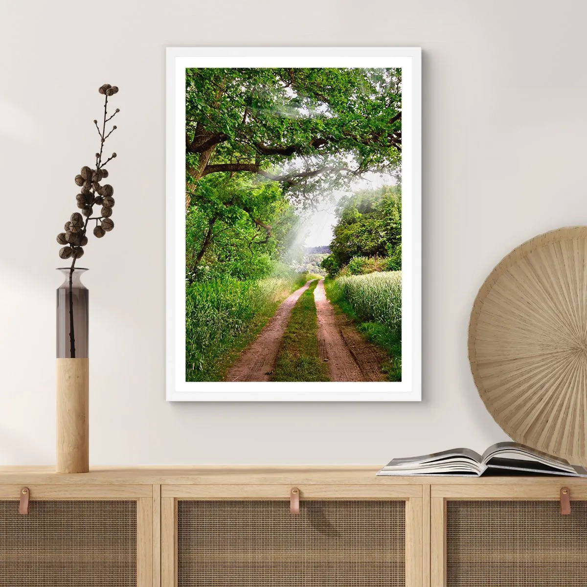 Poster in cornice bianca - Et in Arcadia ego - 30x40 cm