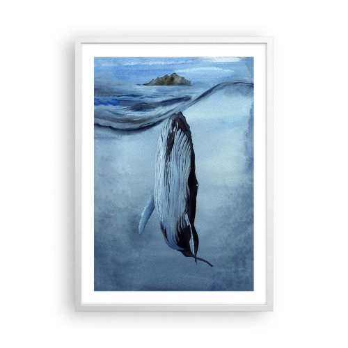 Poster in cornice bianca - I due mondi del nord - 50x70 cm