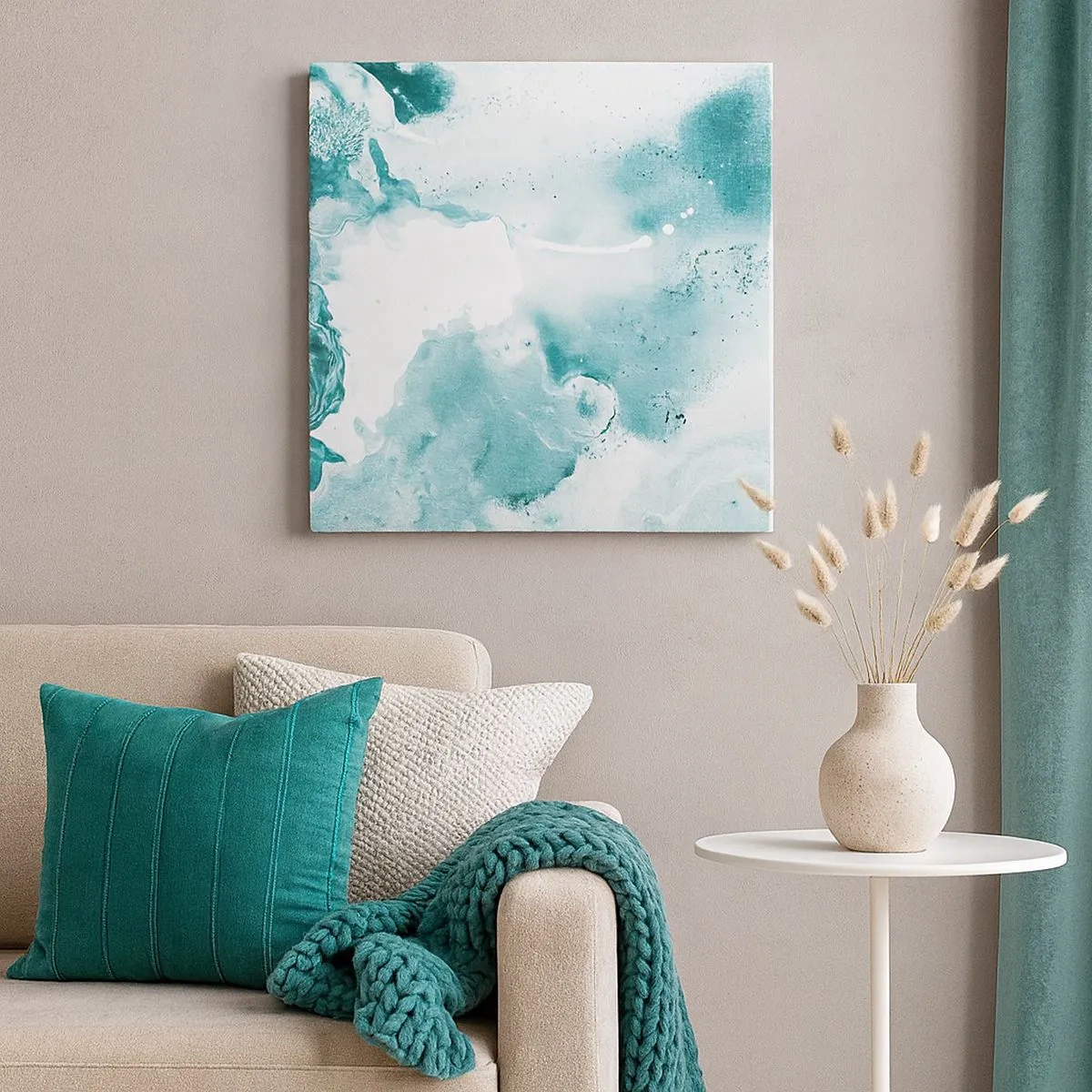 Quadro su tela - Stampe su Tela - Palude blu - 30x30 cm