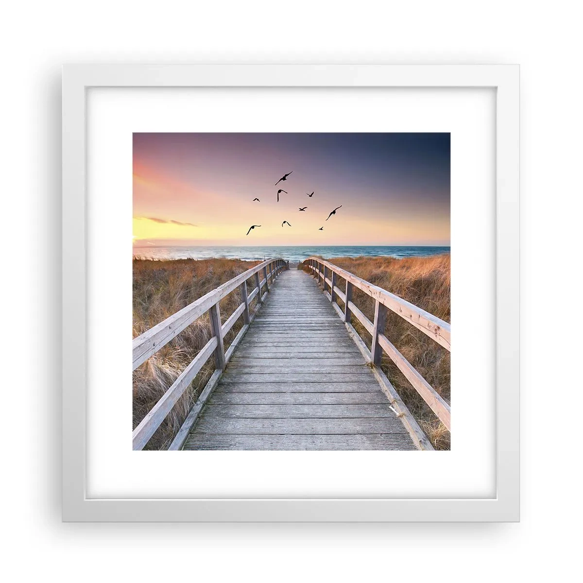 Poster in cornice bianca - Spazio per volare - 30x30 cm