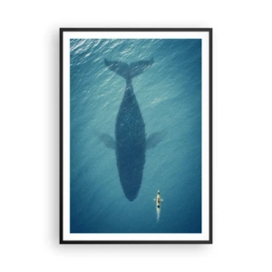 Poster in cornice nera - Incontro sull'oceano - 70x100 cm