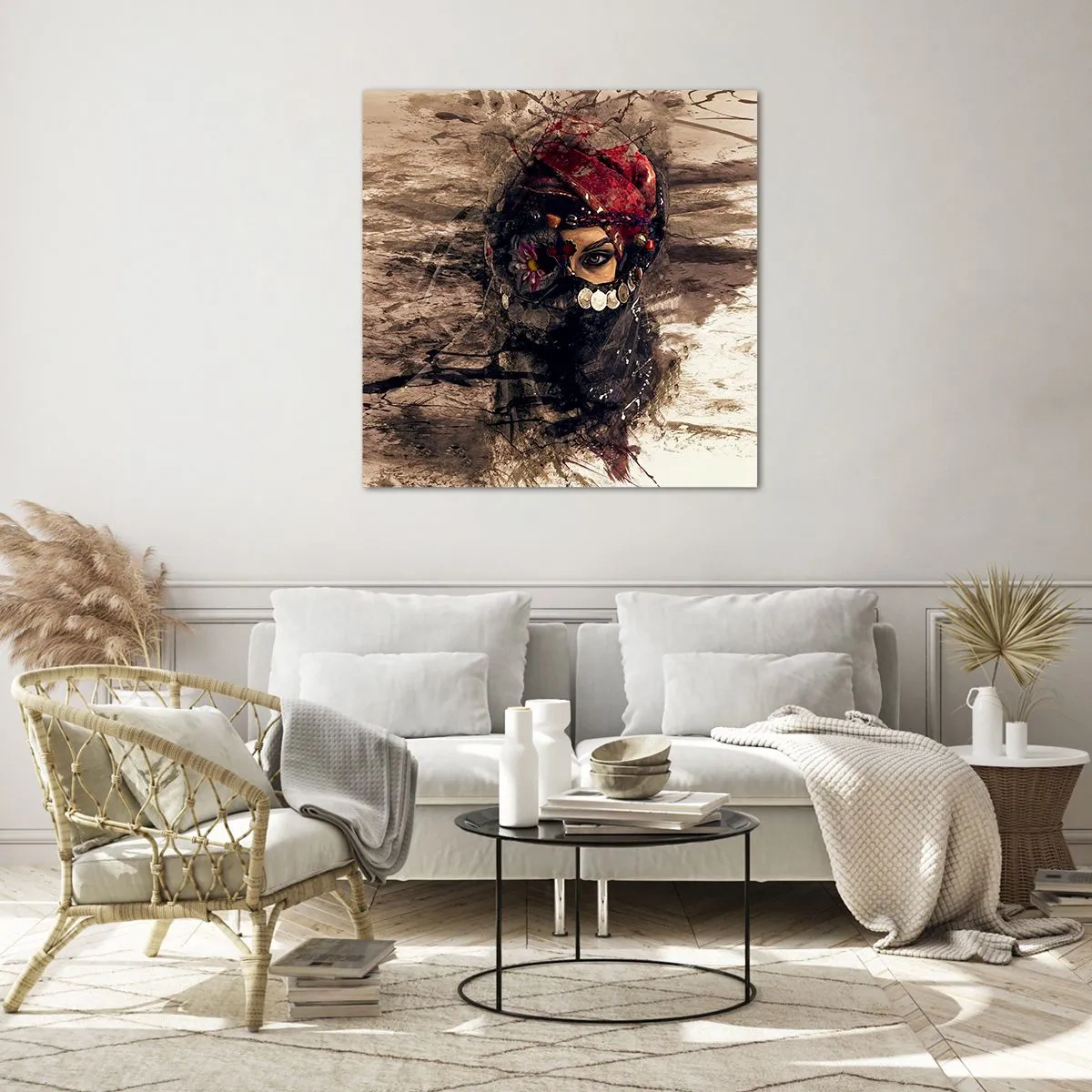 Quadro su vetro - Quantomeno inquietante - 40x40 cm