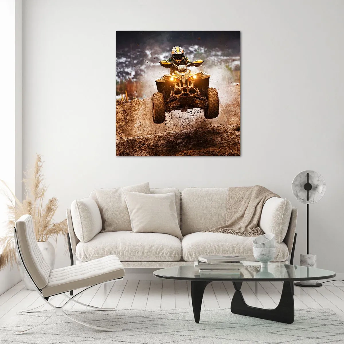 Quadro su vetro - No risk no fun - 50x50 cm