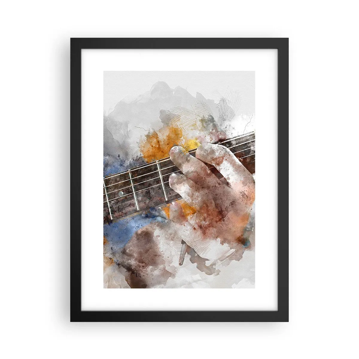 Poster in cornice nera - Poesia tra le corde - 30x40 cm