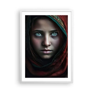 Poster in cornice bianca - Principessa d'oriente - 50x70 cm