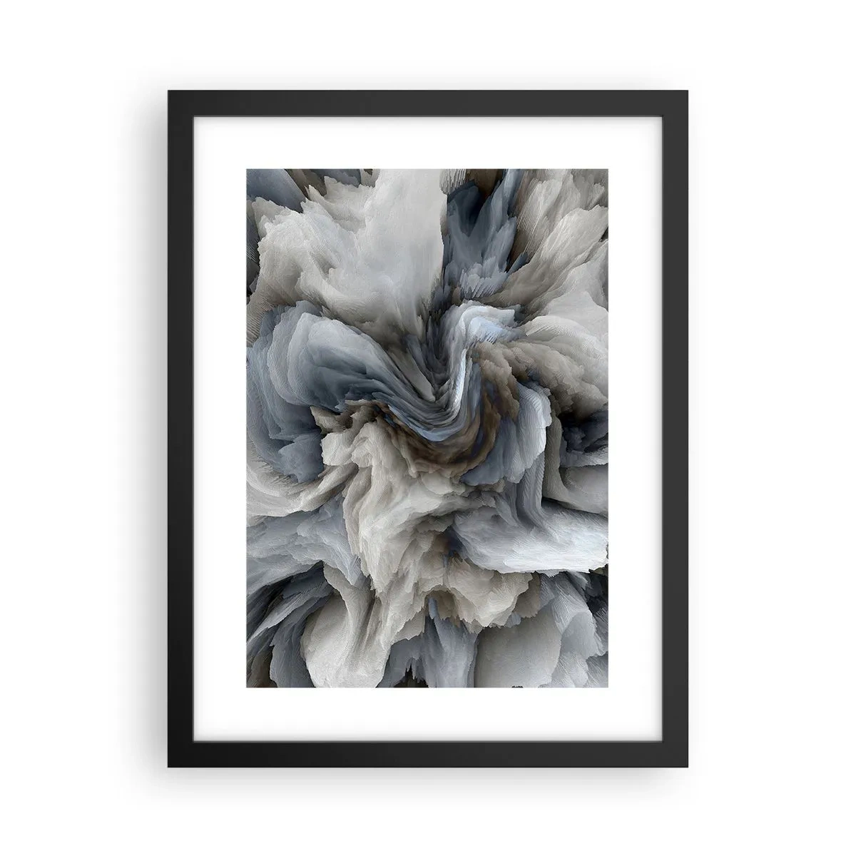 Poster in cornice nera - Pietra in fiore - 30x40 cm