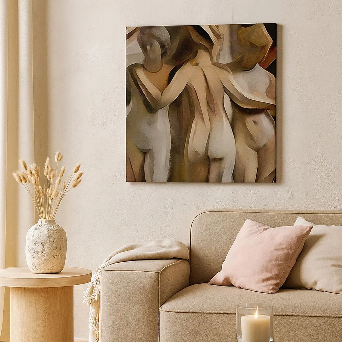 Quadro su tela - Stampe su Tela - Tre Grazie 2.0 - 30x30 cm