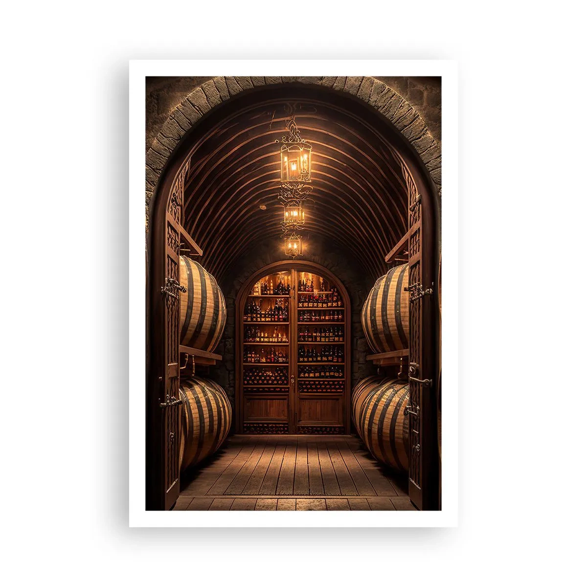 Poster - L'atmosfera della cantina - 70x100 cm