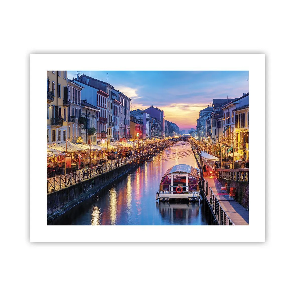 Poster - Sera di luce e di divertimento - 50x40 cm