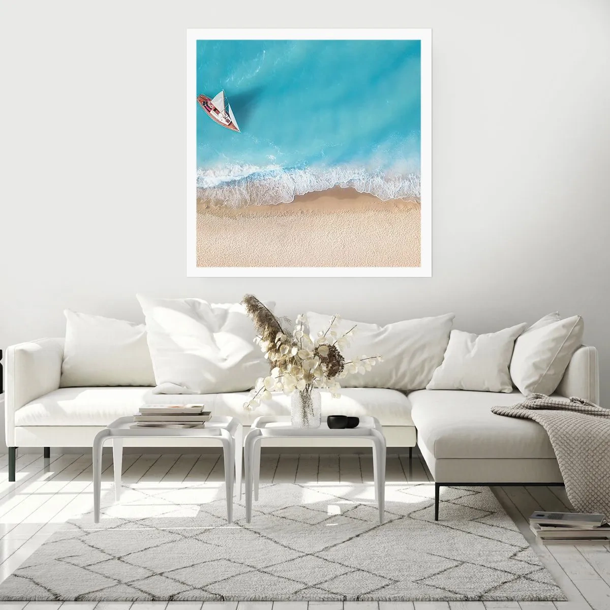 Poster - Al confine del blu e dell'oro - 40x40 cm