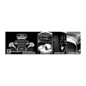 Campione di Fotomurale Adesivo Deluxe Sticker - Una vera fuoriclasse - retrò, Auto, Classico - 100x30 cm