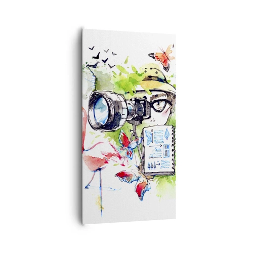 Quadro su tela - Stampe su Tela - Nell'obiettivo del viaggiatore - 65x120 cm