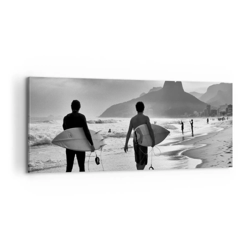 Quadro su tela - Stampe su Tela - Samba su un'unica onda - 100x40 cm