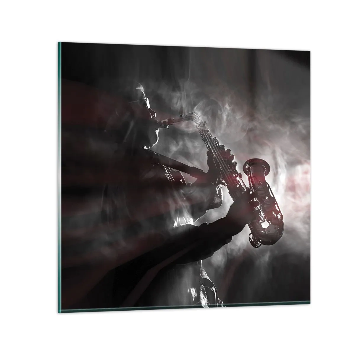 Quadro su vetro - Nei fumi del jazz - 70x70 cm