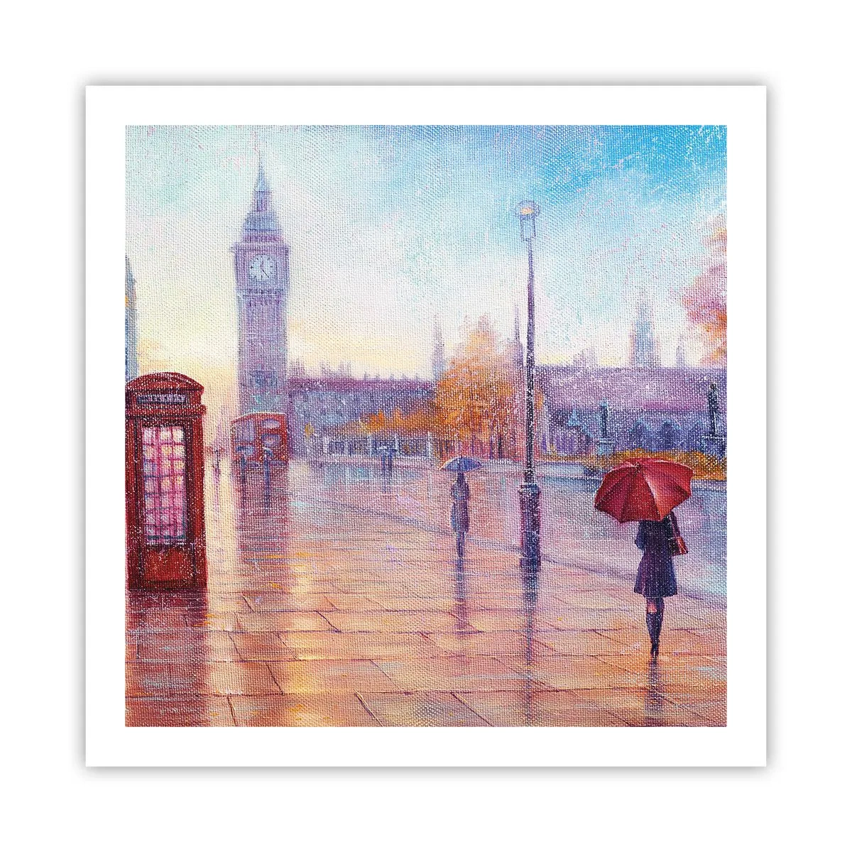 Poster - Giorno d'autunno a Londra - 60x60 cm