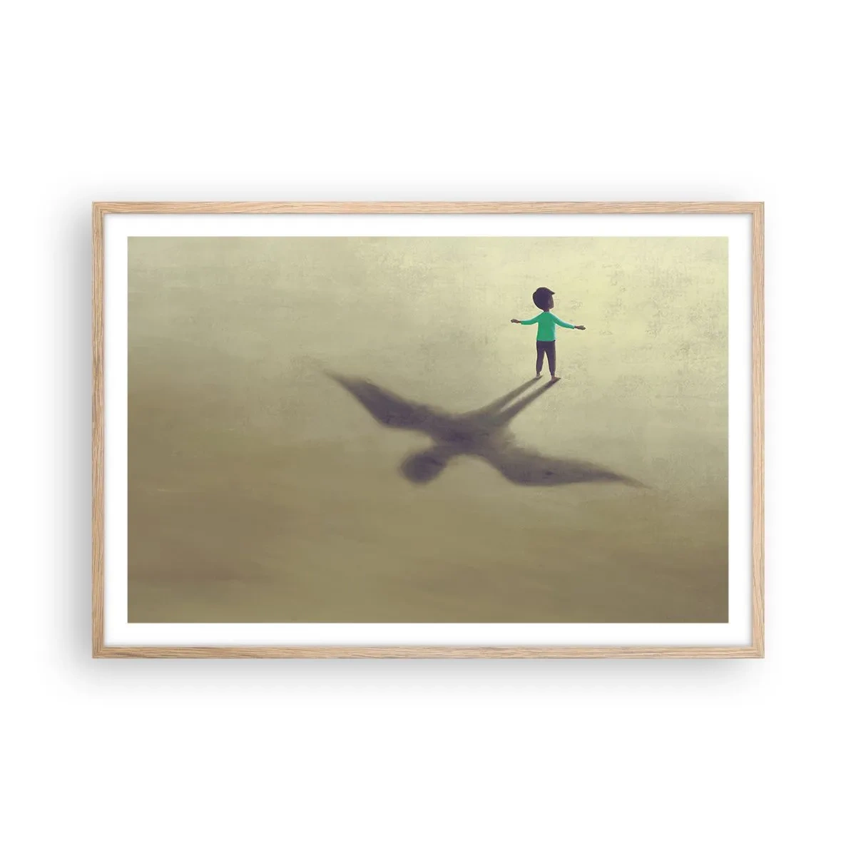 Poster in cornice rovere chiaro - Eroe del futuro - 91x61 cm