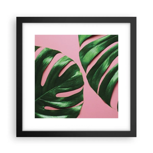 Poster in cornice nera - Appuntamento in verde - 30x30 cm