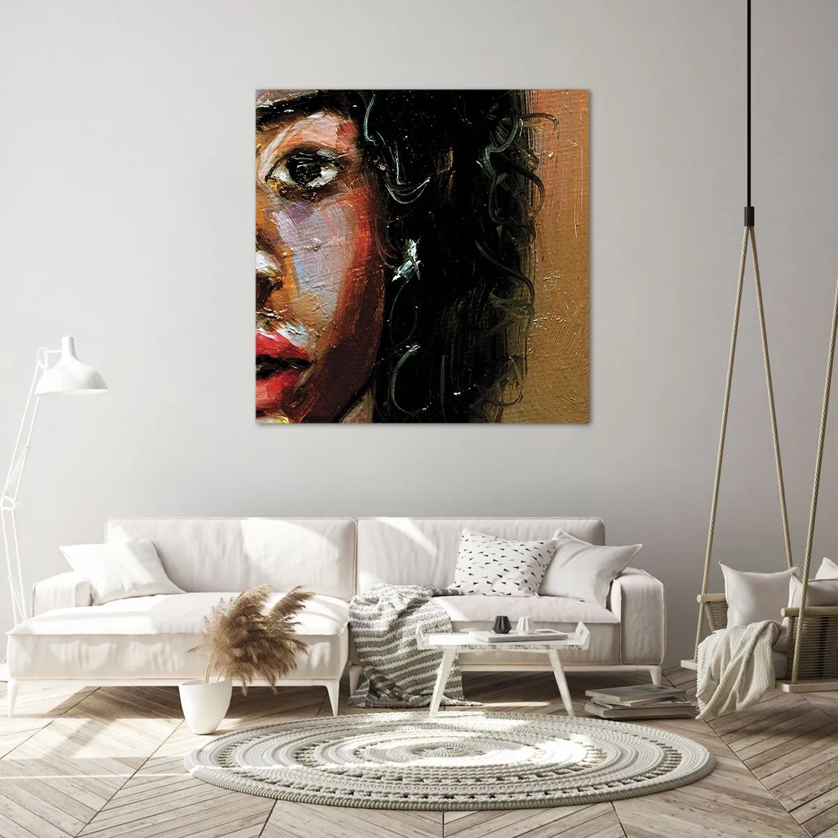 Quadro su tela - Stampe su Tela - Oscurità e luce - 30x30 cm