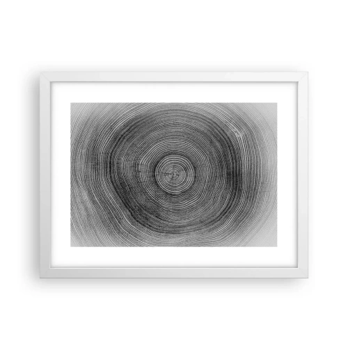 Poster in cornice bianca - I segni del tempo - 40x30 cm