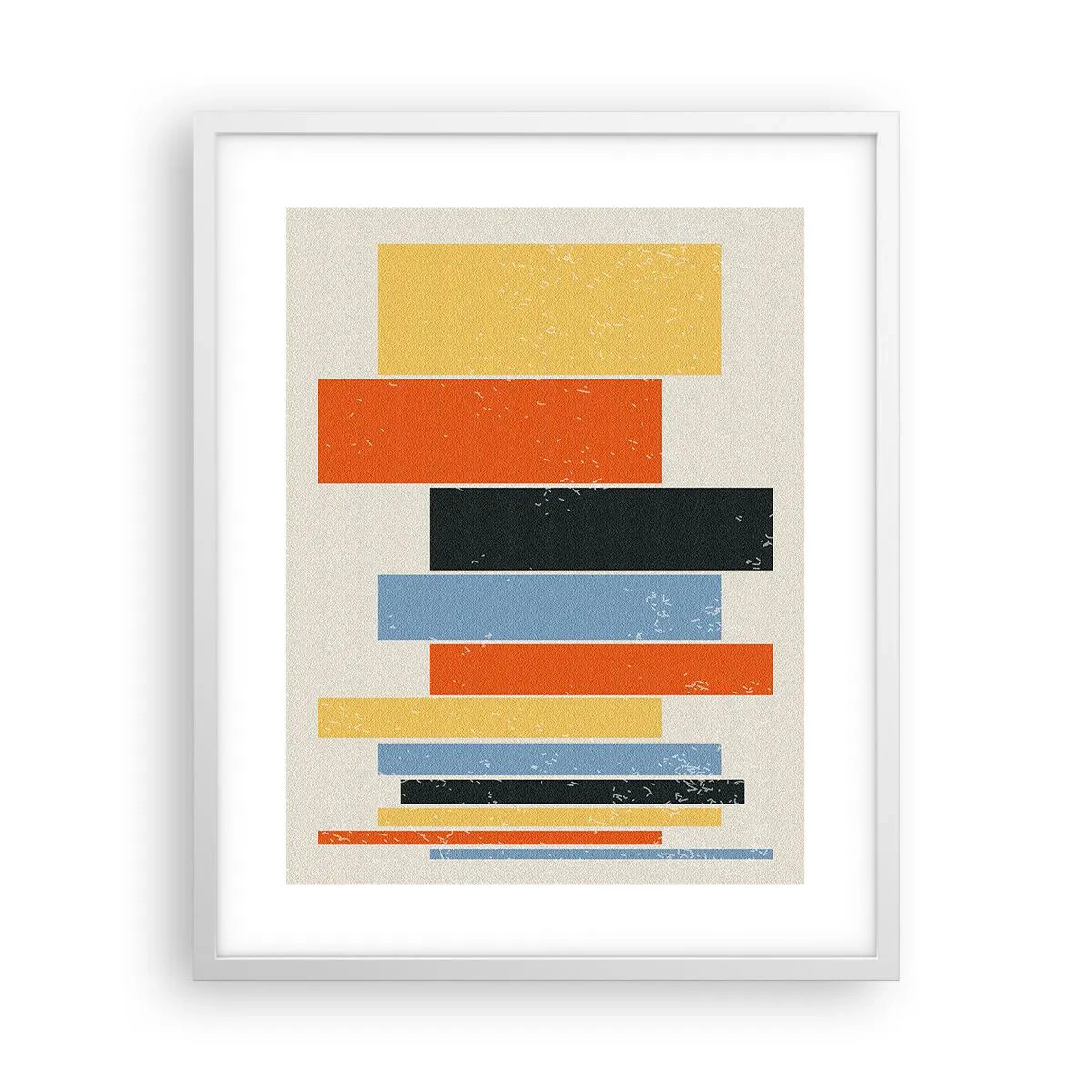 Poster in cornice bianca - Notazione musicale - 40x50 cm