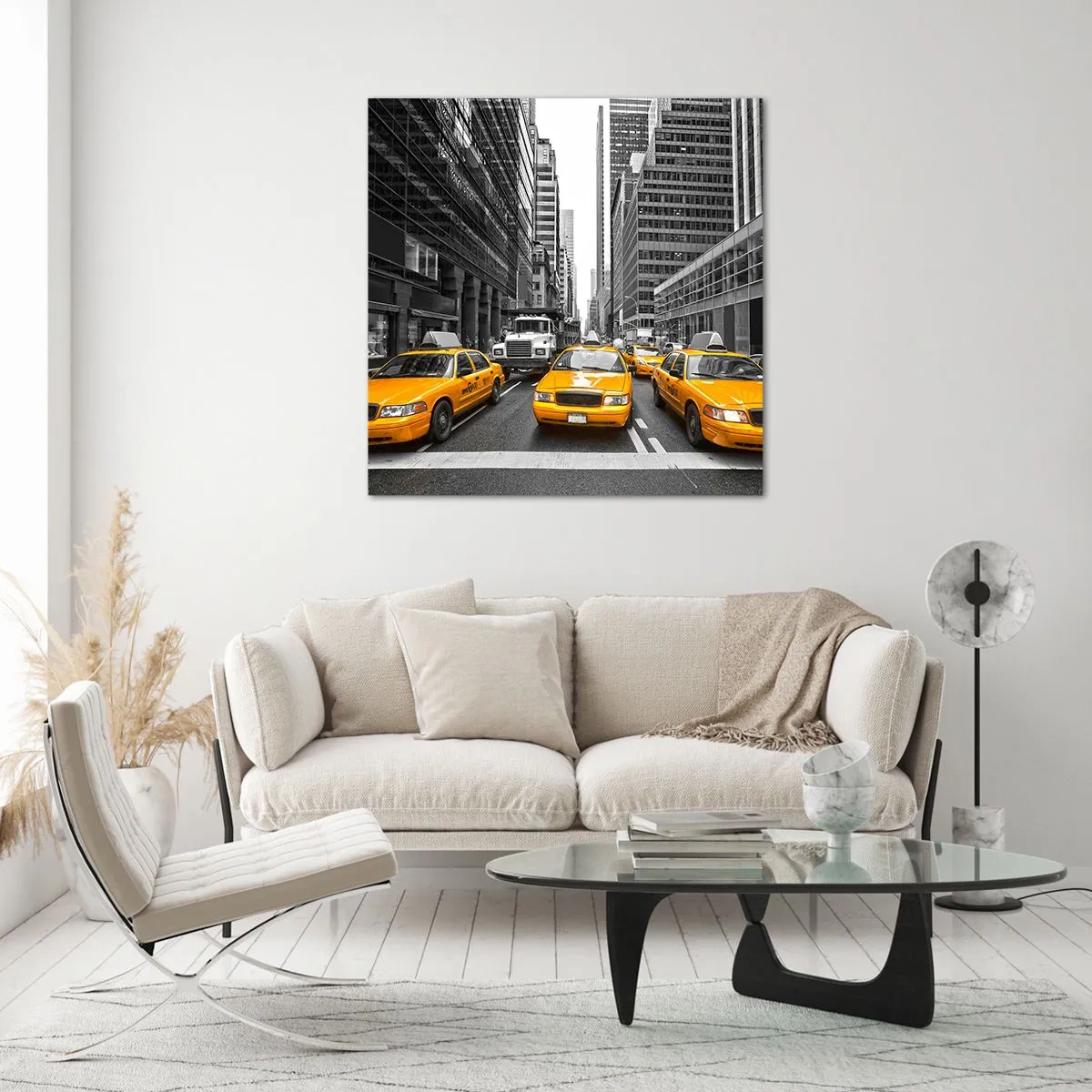 Quadro su vetro - Siamo noi che coloriamo la città - 30x30 cm