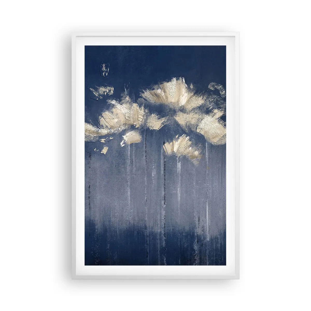 Poster in cornice bianca - Come petali al vento - 61x91 cm