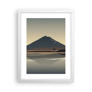 Poster in cornice bianca - Immagine speculare - 30x40 cm