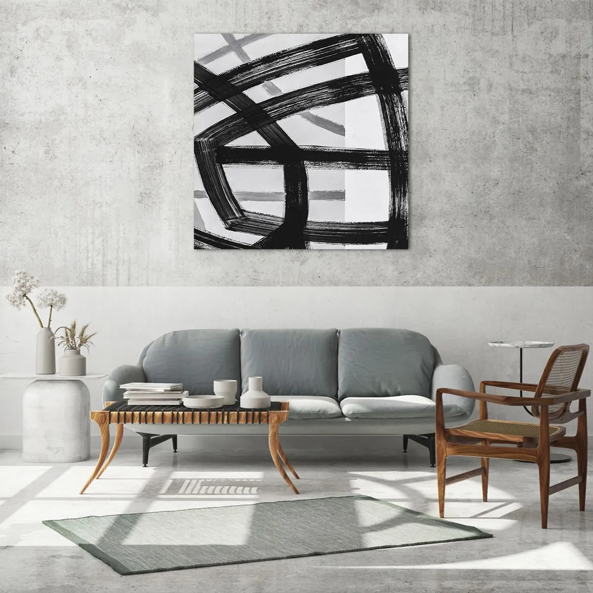 Quadro su vetro - Costruendo la profondità - 50x50 cm