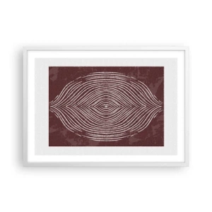 Poster in cornice bianca - Lo spazio parlante - 70x50 cm