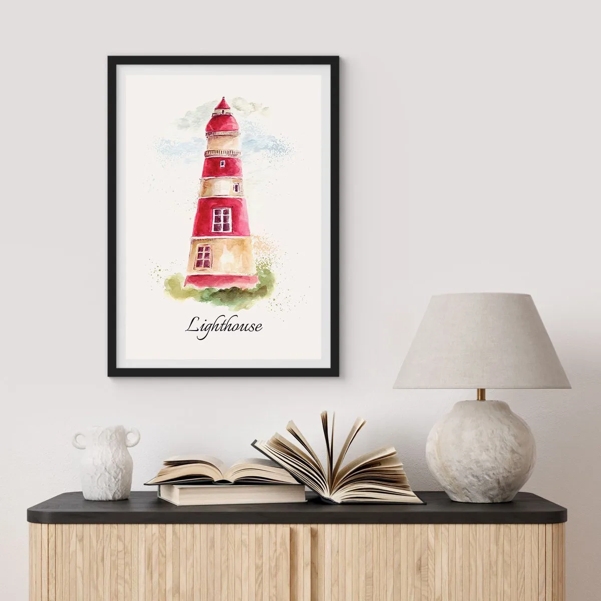 Poster in cornice nera - Attorno è sempre bel tempo - 30x40 cm