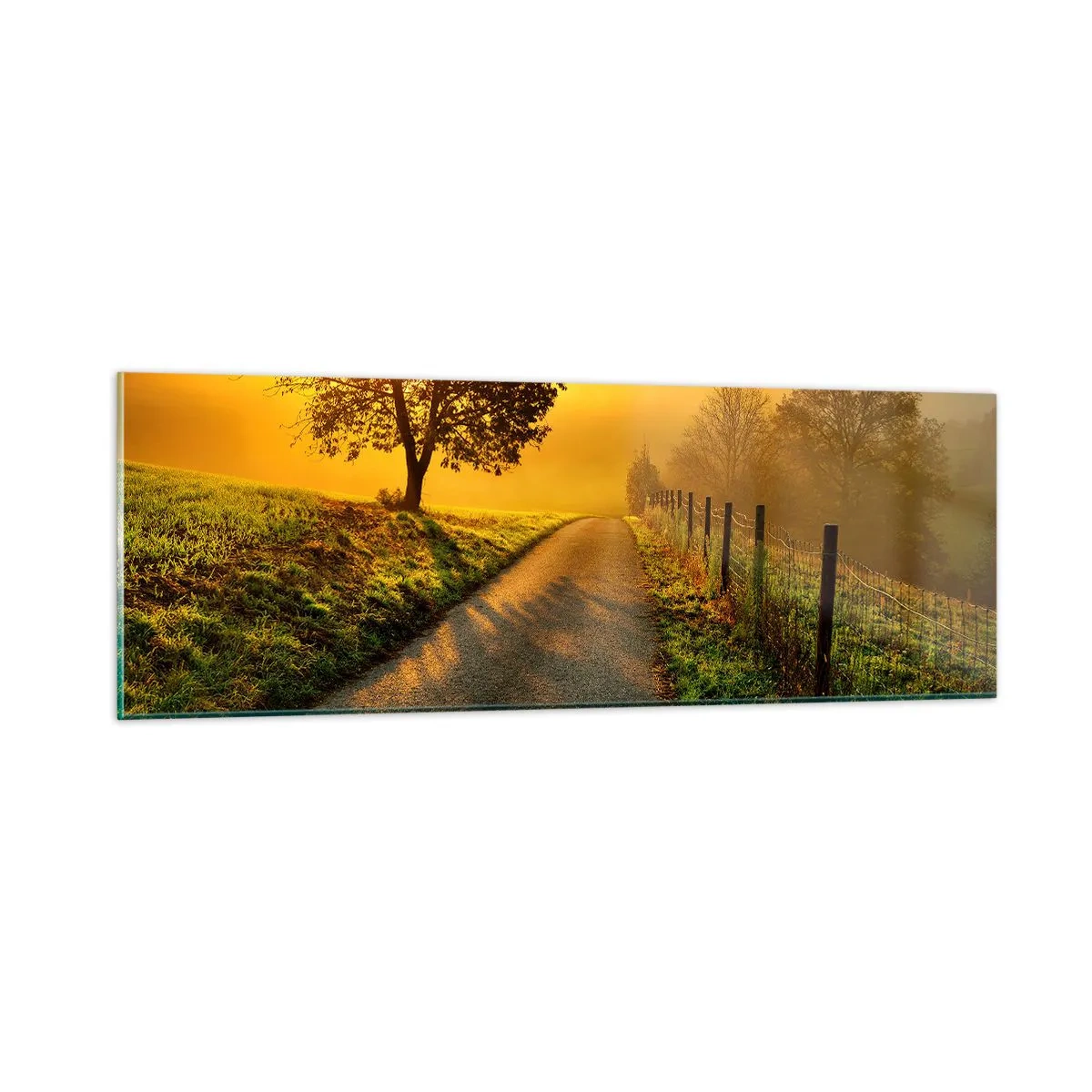 Quadro su vetro - Pomeriggio di miele - 90x30 cm